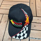 Team Character Talladega 2000 Graphic Hat | Snap Back | Vintage 2000s Racing Black Cap |