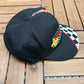 Team Character Talladega 2000 Graphic Hat | Snap Back | Vintage 2000s Racing Black Cap |