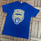 Milwaukee Brewers Graphic Tee | Size Large | Vintage 1980s MLB Baseball Blue T-Shirt |