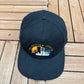 ABC Television Center Embroidered Graphic Hat | Snap Back | Vintage 1990s Promotional Black Cap |