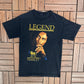 Bob Marley Legend Graphic Tee | Size Small | Vintage 2000s Promotional Reggae Music Black T-Shirt |