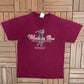 Whole In One Colossians 2:10 Graphic Tee | Size Large | Vintage 2000s Religion Red T-Shirt |