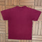 Whole In One Colossians 2:10 Graphic Tee | Size Large | Vintage 2000s Religion Red T-Shirt |
