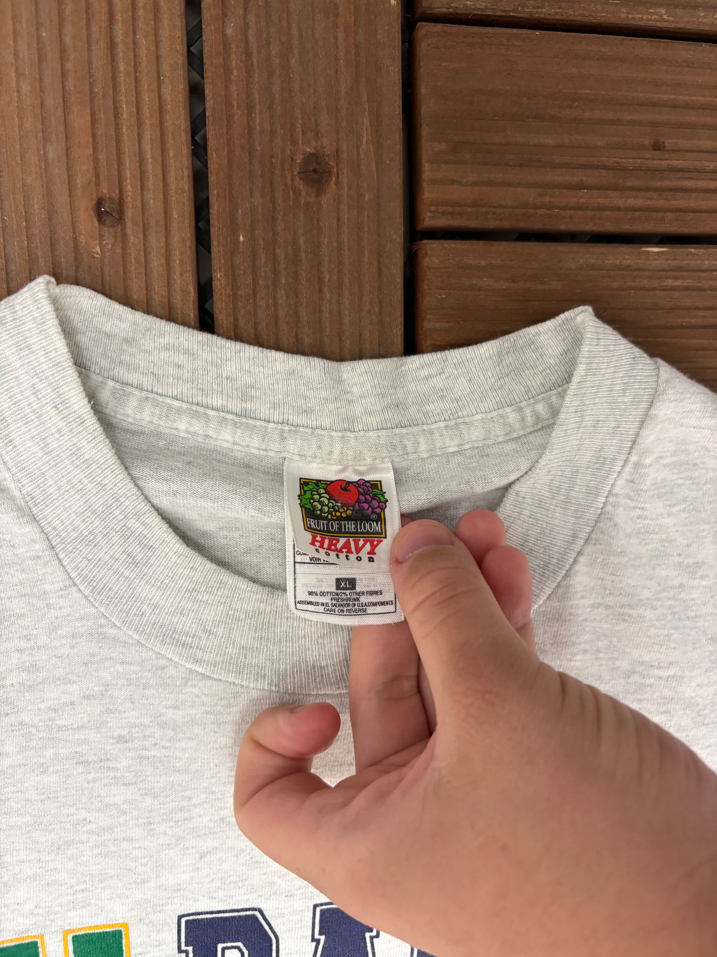 Green Bay Packers Showdown In Titletown Graphic Tee | Size X-Large | Vintage 1990s NFL Football Grey T-Shirt |