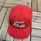 Cincinnati Reds Script Nike Graphic Hat | Snap Back | Vintage 2000s MLB Baseball Nike Red Cap |