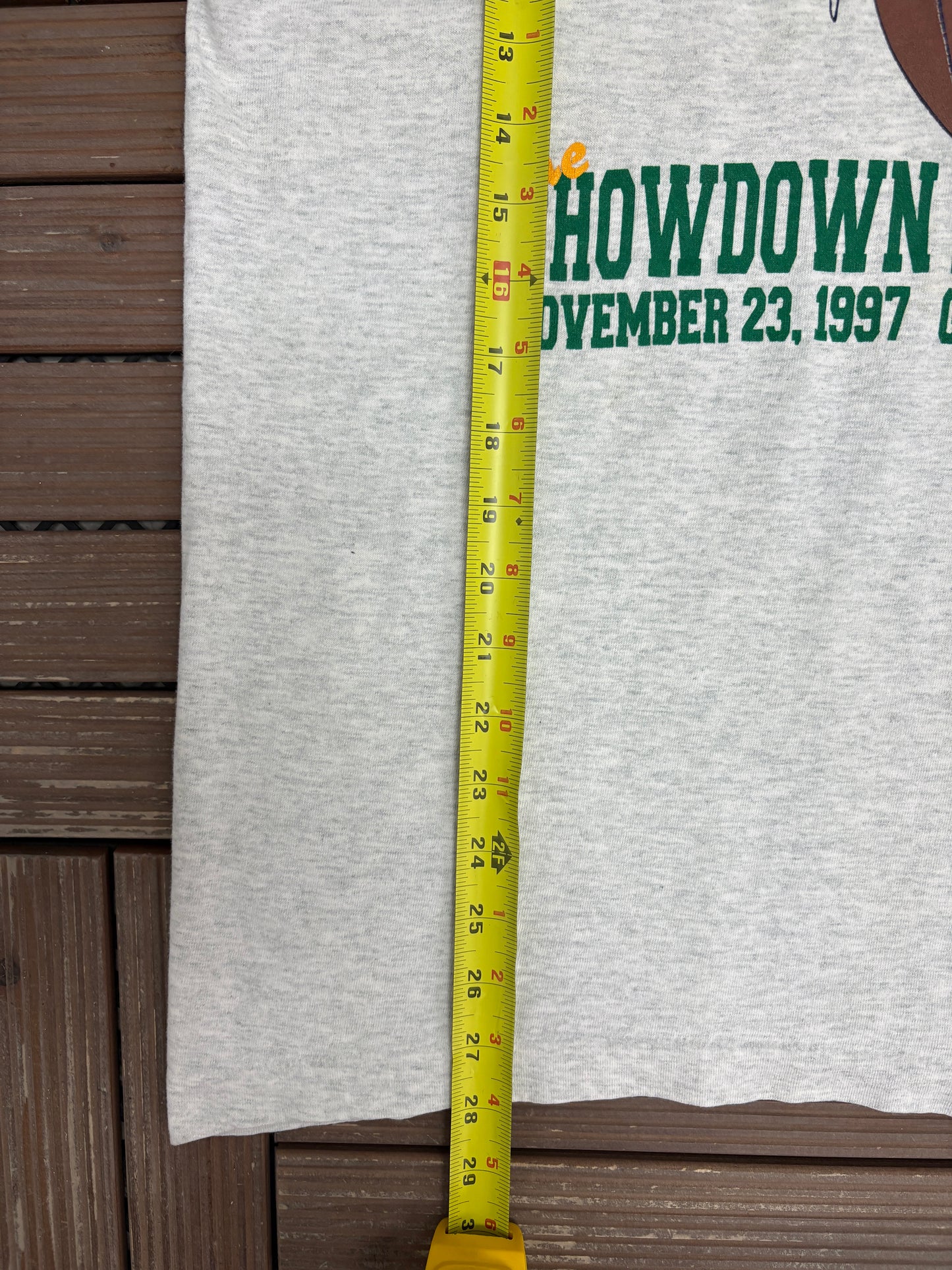 Green Bay Packers Showdown In Titletown Graphic Tee | Size X-Large | Vintage 1990s NFL Football Grey T-Shirt |