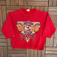 Kansas City Chiefs Division Champions Graphic Crewneck | Size Large | Vintage 1990s Distressed Sweater |