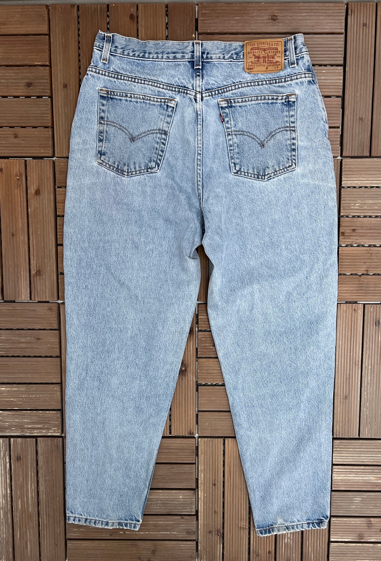 Levi Strauss & Co 550 Relaxed Fit Blue Denim Jeans | Size 34 x 30 | Vintage 2000s Levi's Light Blue Jeans |