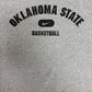 Oklahoma State Cowboys Basketball Graphic Tee | Size Large | Vintage 2000s College Nike Grey T-Shirt |