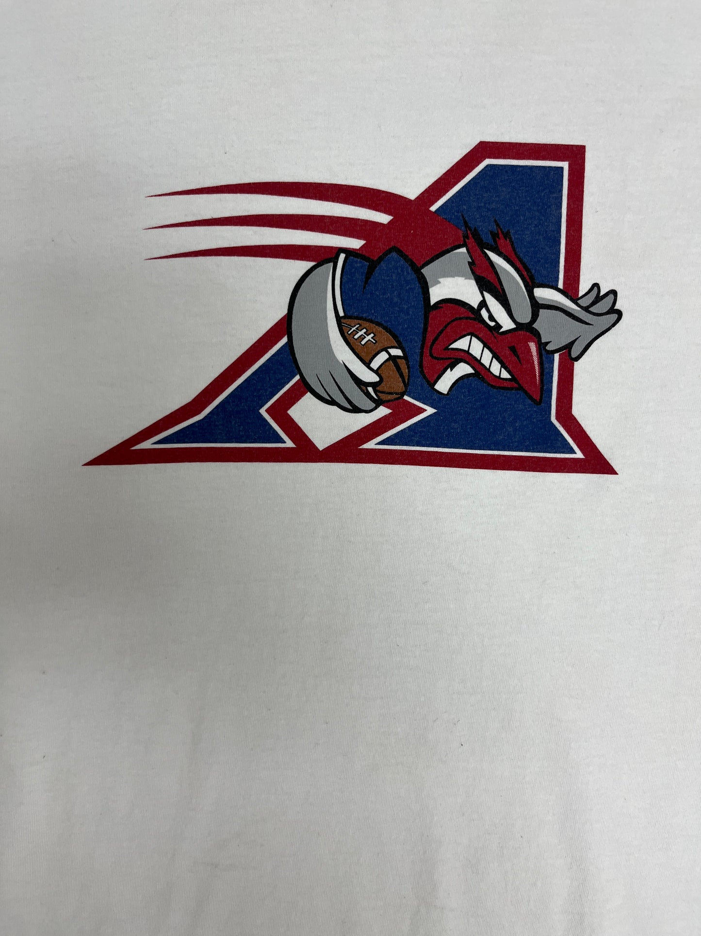 Montreal Alouettes Graphic Tee | Size X-Large | Vintage 2000s CFL Football White T-Shirt |