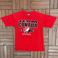 Team Canada Hockey Graphic Tee | Size Small | Vintage 2000s Hockey Red T-Shirt |