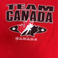 Team Canada Hockey Graphic Tee | Size Small | Vintage 2000s Hockey Red T-Shirt |
