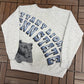 Penn State Nittany Lions Graphic Crewneck | Size Large | Vintage 1990s Grey College Sweater |