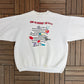 Keep On Bringin' 'Em HBO Graphic Crewneck | Size XX-Large | Vintage 1990s Promotional White Sweater |