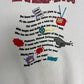 Keep On Bringin' 'Em HBO Graphic Crewneck | Size XX-Large | Vintage 1990s Promotional White Sweater |