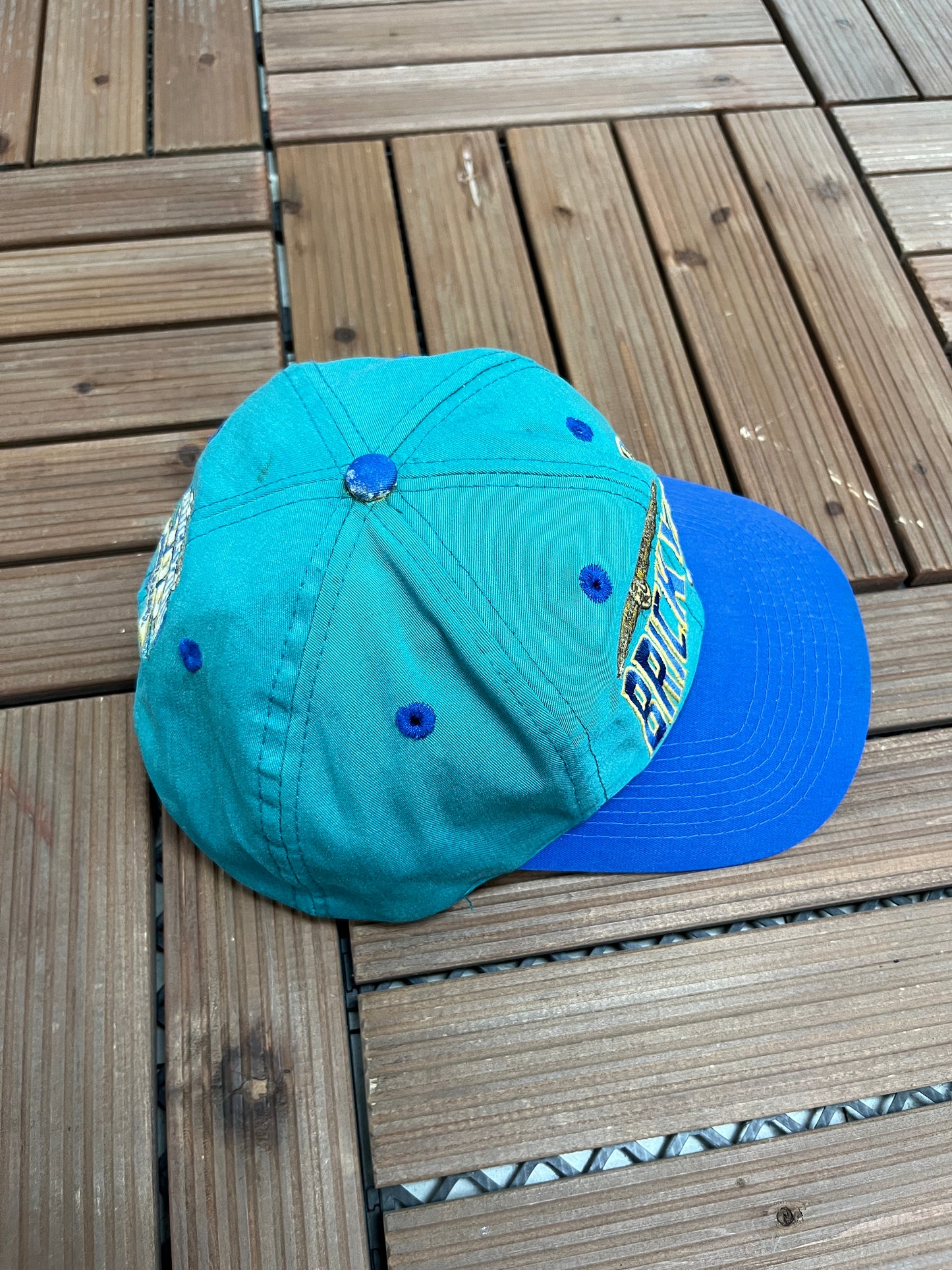 Brickyard 400 Racing Graphic Hat | Snap Back | Vintage 1990s NASCAR Racing Blue Cap |