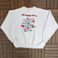 Keep On Bringin' 'Em HBO Graphic Crewneck | Size XX-Large | Vintage 1990s Promotional White Sweater |