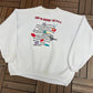 Keep On Bringin' 'Em HBO Graphic Crewneck | Size XX-Large | Vintage 1990s Promotional White Sweater |