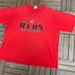 Cincinnati Reds Graphic Tee | Size XX-Large | Vintage 2000s MLB Baseball Red T-Shirt |