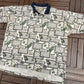 Izod Golf All Over Graphic Shirt | Size XX-Large | Vintage 2000s Promotional Collared T-Shirt |