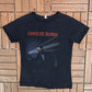 Chris De Burgh Man On The Line Tour 1984 Graphic Tee | Size Large | Vintage 1990s Rock Black T-Shirt |