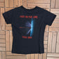 Chris De Burgh Man On The Line Tour 1984 Graphic Tee | Size Large | Vintage 1990s Rock Black T-Shirt |