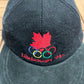 Team Canada Lillehammer '94 Olympics Embroidered Hat | Metal Clasp | Vintage 1990s Black Cap |