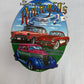 The Legendary Rolling 50's Graphic Tee | Size X-Large | Vintage 1990s Car Show Blue T-Shirt |