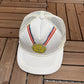 Team America Olympics 1988 Graphic Hat | Snap Back | Vintage 1980s Olympics Trucker White Cap |