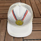 Team America Olympics 1988 Graphic Hat | Snap Back | Vintage 1980s Olympics Trucker White Cap |