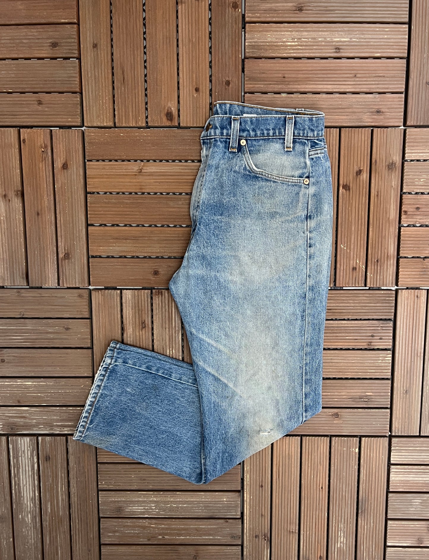 Levi Strauss & Co 505 Regular Fit Denim Jeans | Size 36 x 30 | Vintage 1990s Levi's Blue Jeans |