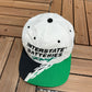 Interstate Batteries Racing Graphic Hat | Snap Back | Vintage 1990s NASCAR Racing White Cap |