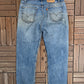 Levi Strauss & Co 505 Regular Fit Denim Jeans | Size 36 x 30 | Vintage 1990s Levi's Blue Jeans |