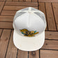 Busch Gardens Tampa, Florida Graphic Hat | Snap Back | Vintage 1990s Promotional White Cap |