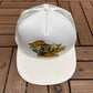 Busch Gardens Tampa, Florida Graphic Hat | Snap Back | Vintage 1990s Promotional White Cap |