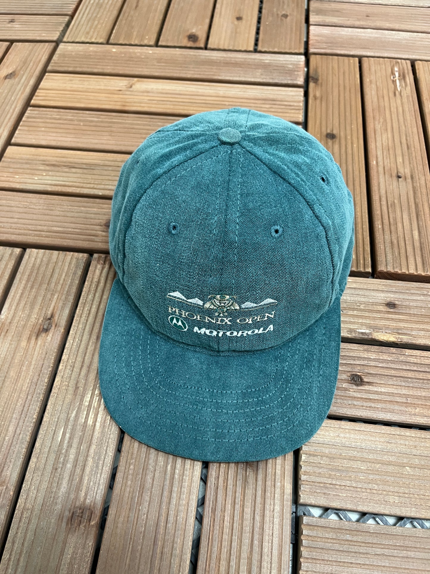 PGA Phoenix Open Graphic Hat | One Size | Vintage 1990s Golf Green Cap |