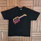 Molson Canadian Rocks Graphic Tee | Size X-Large | Vintage 1990s Single Stitch Alcohol Promotional Black T-Shirt |