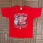 Detroit Red Wings Two In A Row Stanley Cup Champions Graphic Tee | Size X-Large | Vintage 1990s NHL Hockey Red T-Shirt |