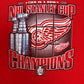 Detroit Red Wings Two In A Row Stanley Cup Champions Graphic Tee | Size X-Large | Vintage 1990s NHL Hockey Red T-Shirt |