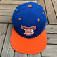 Tampa Bay Devil Rays Durham Bulls Graphic Hat | Snap Back | Vintage 1990s MiLB Baseball Blue Cap |