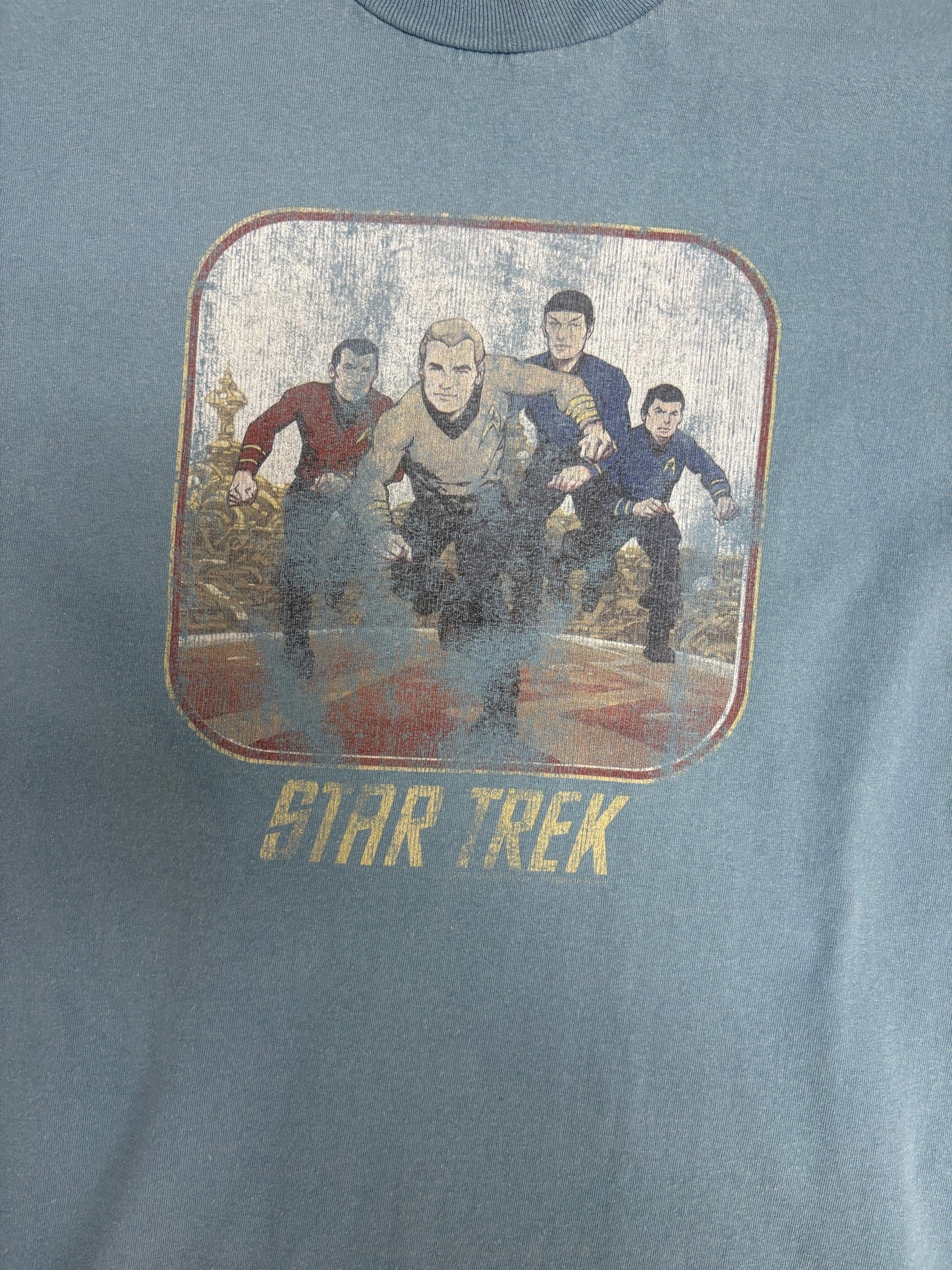 Star Trek Graphic Tee | Size Large | Vintage 2000s Television Blue T-Shirt |