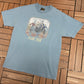 Star Trek Graphic Tee | Size Large | Vintage 2000s Television Blue T-Shirt |