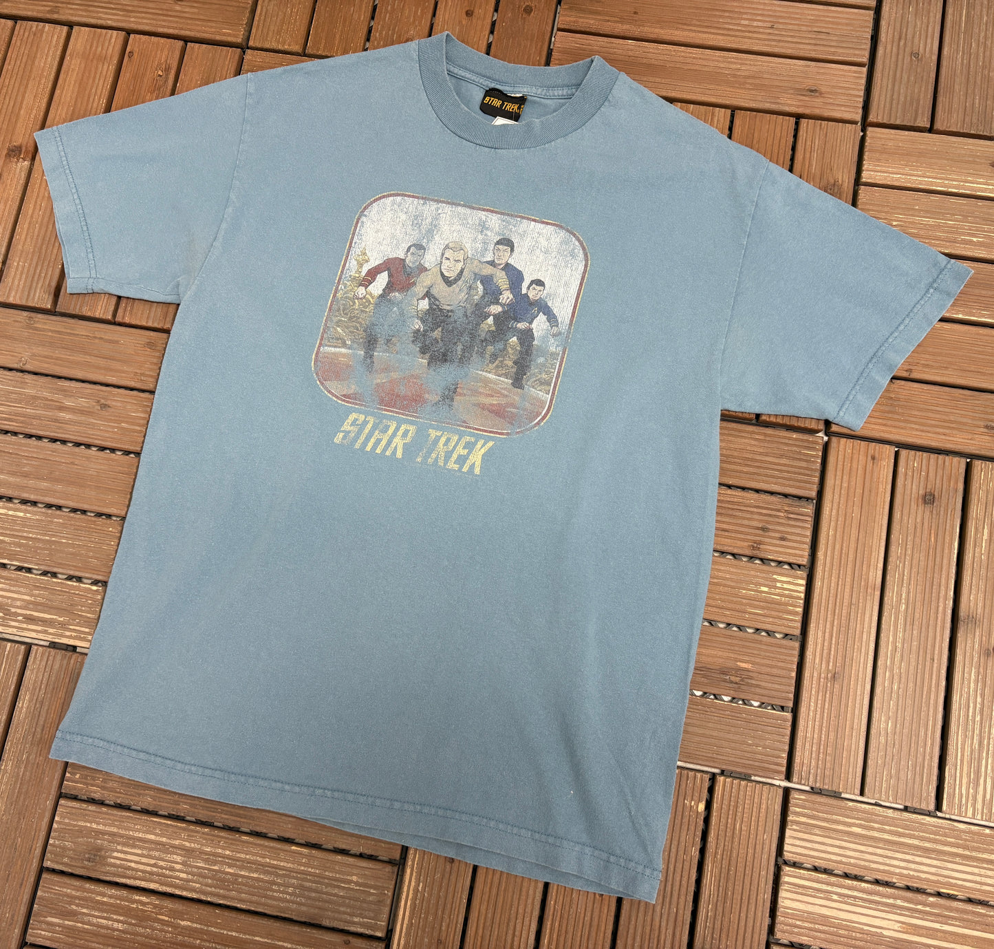 Star Trek Graphic Tee | Size Large | Vintage 2000s Television Blue T-Shirt |