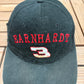Dale Earnhardt RCR Graphic Hat | Metal Clasp | Vintage 2000s NASCAR Racing Black Cap |