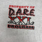 Property of D.A.R.E. Program Graphic Tee | Size Large | Vintage 1990s Promotional Grey T-Shirt |