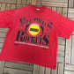 Houston Rockets 1994 Conference Champions Graphic T-Shirt | Size Large | Vintage 1990s NBA Basketball Red T-Shirt |