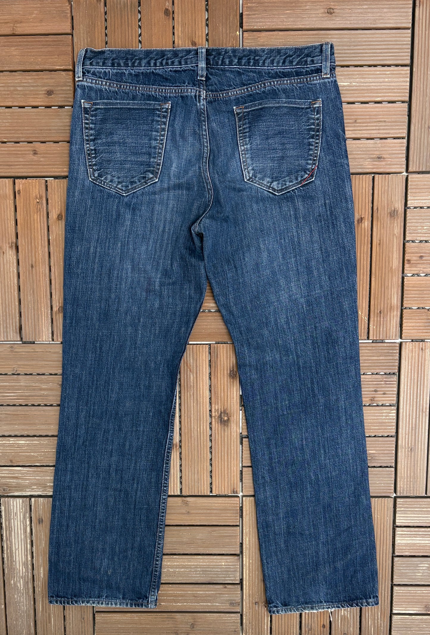 Banana Republic Straight Leg Denim Jeans | Size 34 x 32 | Modern Blue Jeans |