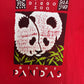 San Diego Zoo Giant Pandas Graphic Tee | Size Large | Vintage 1990s Single Stitch Promotional Red T-Shirt |