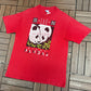 San Diego Zoo Giant Pandas Graphic Tee | Size Large | Vintage 1990s Single Stitch Promotional Red T-Shirt |
