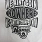 St. Louis Rams 2001 Graphic Tee | Size X-Large | Vintage 2000s NFL Football White T-Shirt |